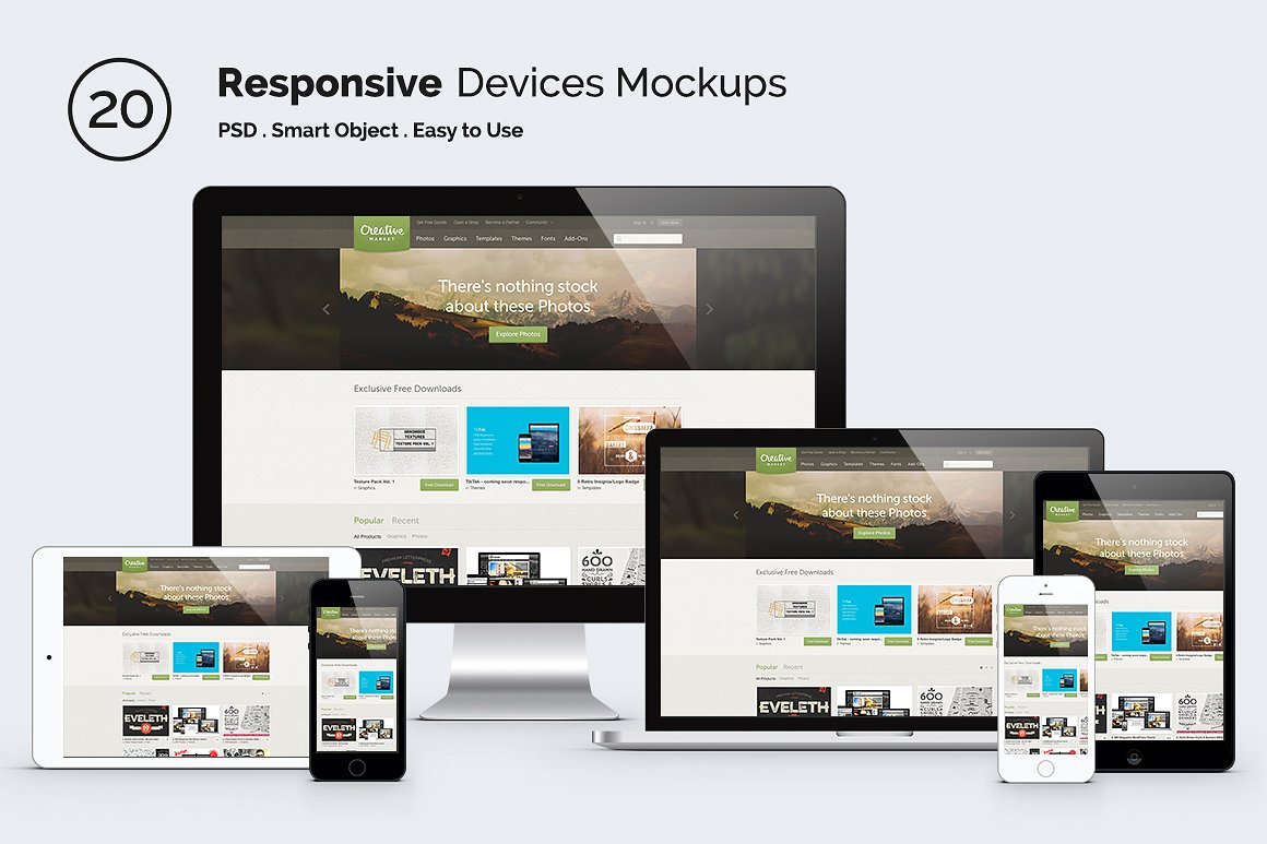 A responsive mockup is a type of mockup template that allows you to showcase your website designs and apps in multiple screen sizes and views. Responsive Screen Mockup Devices Pixasquare