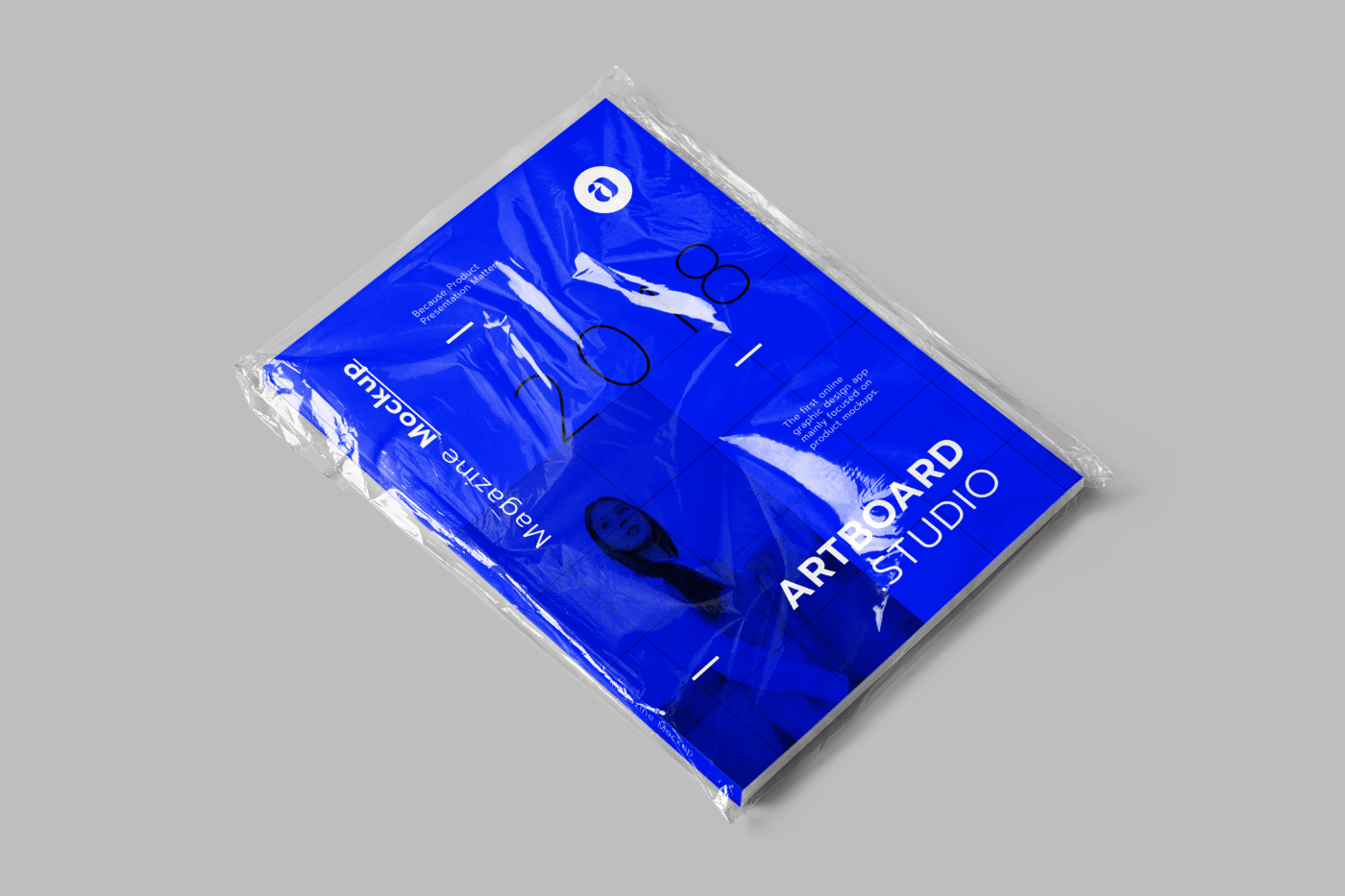 Beautiful reflections for your future branding projects. Free Magazine Cover Mockup Scene