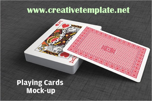 ✓ free for commercial use ✓ high quality images. Playing Card Mockup Creativetemplate By Creative Template Medium