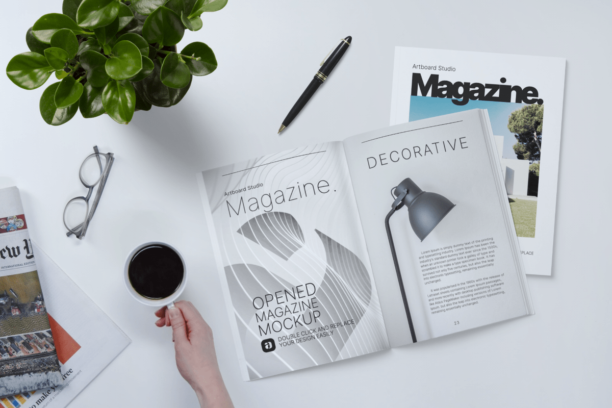 High resolution, excellent quality and very easy to use. Animated Magazine Mockup Template