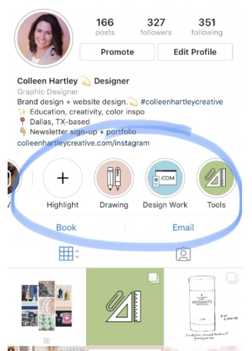Use this mockup template for easily creating a real preview of a complete instagram profile with titles, . Psd Temp Ig Story Highlight Covers Colleen Hartley Creative