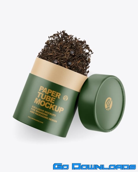 ✓ free for commercial use ✓ high quality images. Glossy Paper Tube W Tea Mockup Free Download Godownloads Net Official Website