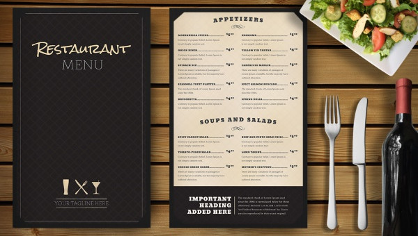 17+ Download Restaurant Menu Mockup Psd&nbsp;Free