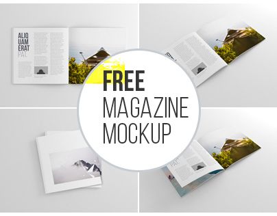 29+ Download Square Magazine Mockup Free&nbsp;Psd
