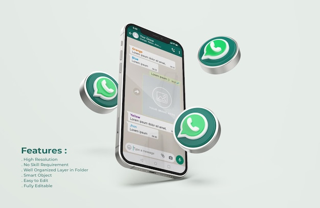 38+ Download Mockup Whatsapp Psd