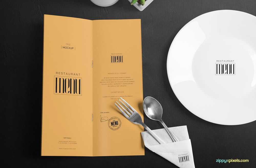 39+ Download Mockup Restaurant&nbsp;Psd