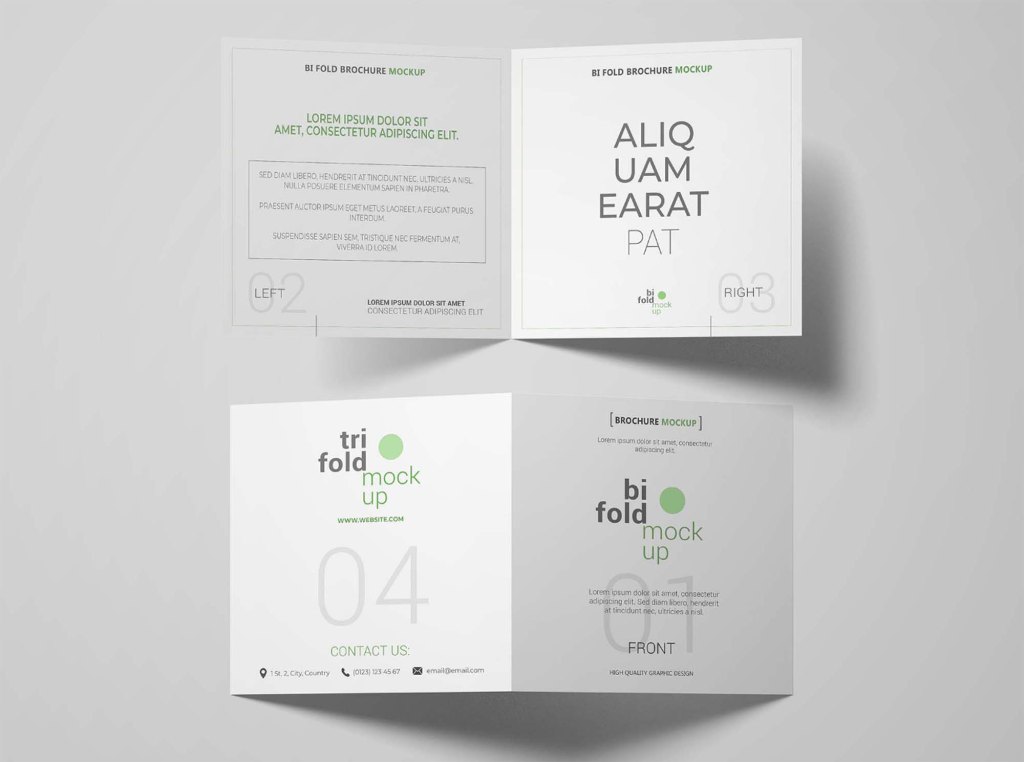 38+ Download Square Leaflet Mockup Free&nbsp;Psd
